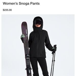 The North Face Women's Black Snoga ski pants